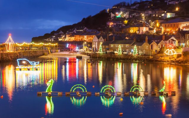Mousehole's Christmas Lights Cornwall