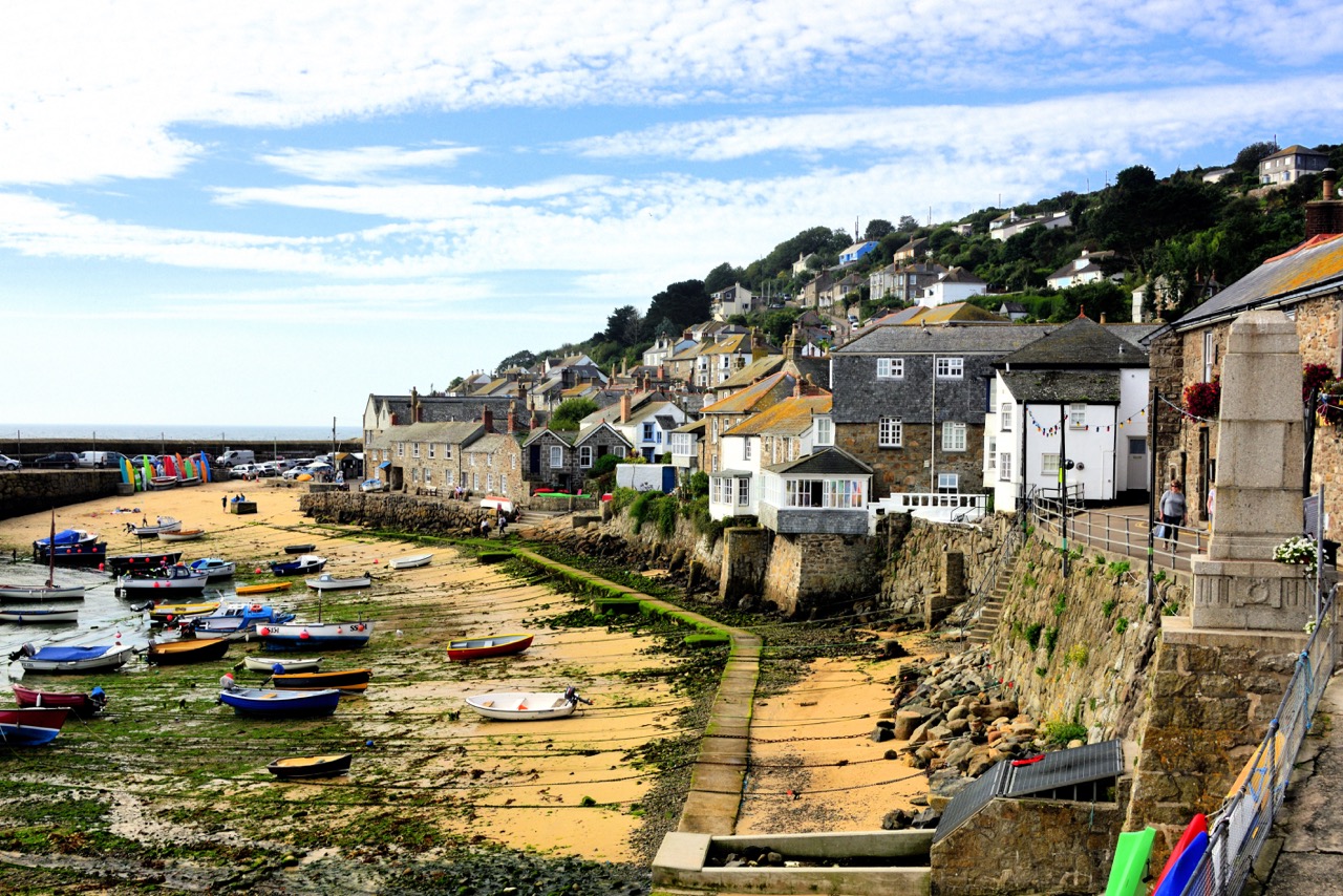 Mousehole's Hillside Village Harbour Cornwall